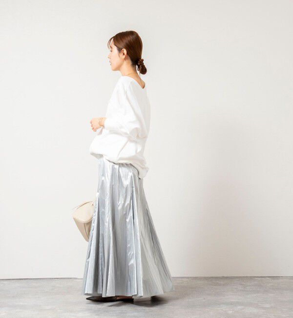 NOLLEY'S「45th limited editionウォッシャブルメタリックマチ入りマキシスカート」|スカート|