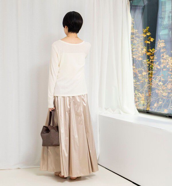 NOLLEY'S「45th limited editionウォッシャブルメタリックマチ入りマキシスカート」|スカート|