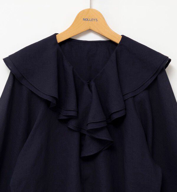 NOLLEY'S「ウォッシャブルラッフルカラーブラウス」|シャツ・ブラウス|