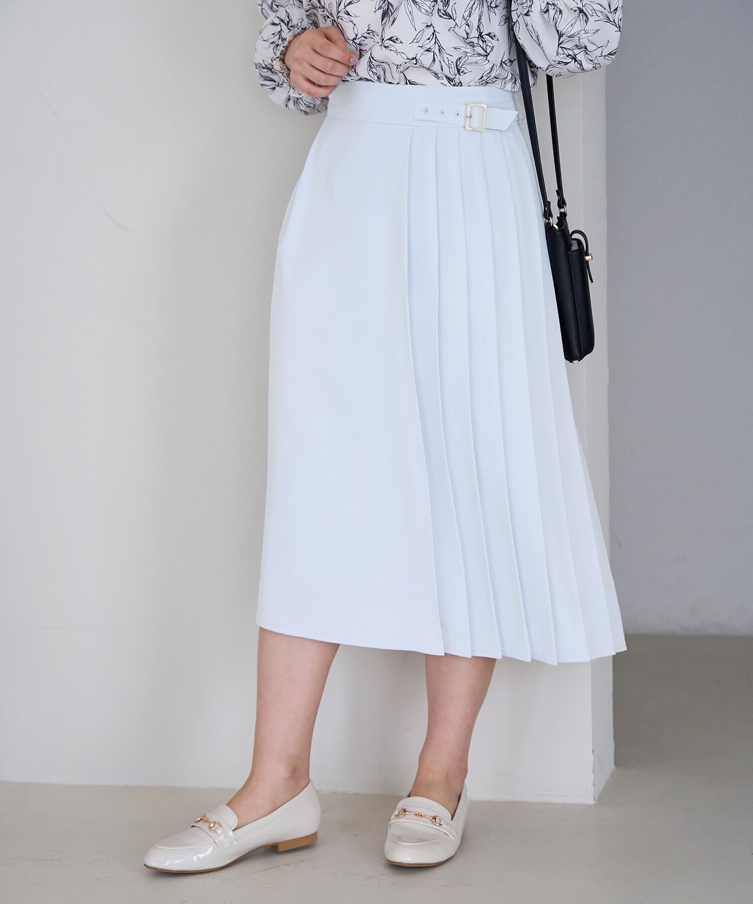 Rope&rsquo;Picnic「小柄さん向け/プリーツ切り替えスカート」|スカート|