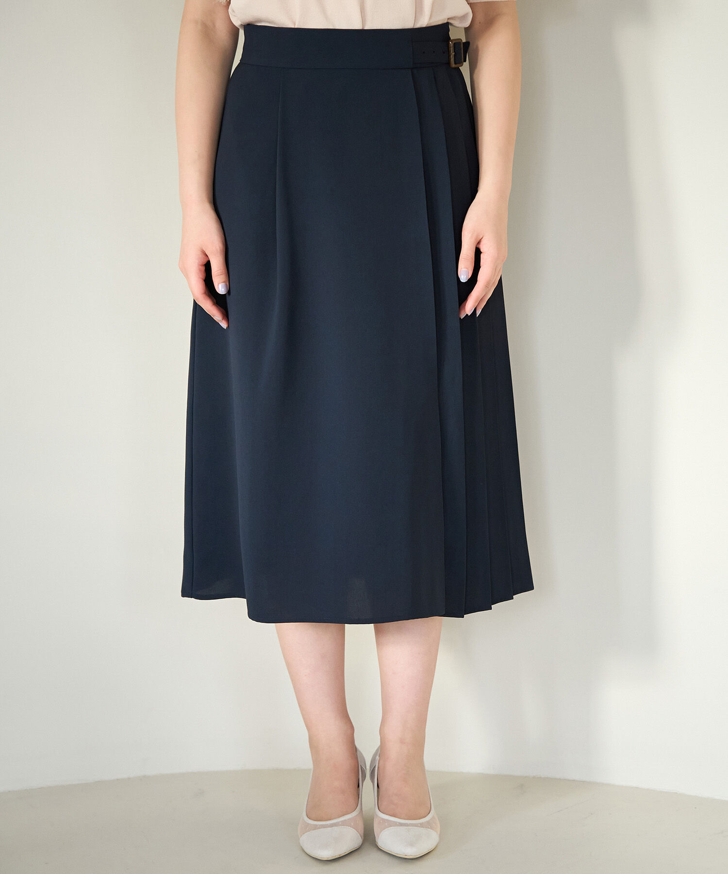 Rope&rsquo;Picnic「小柄さん向け/プリーツ切り替えスカート」|スカート|