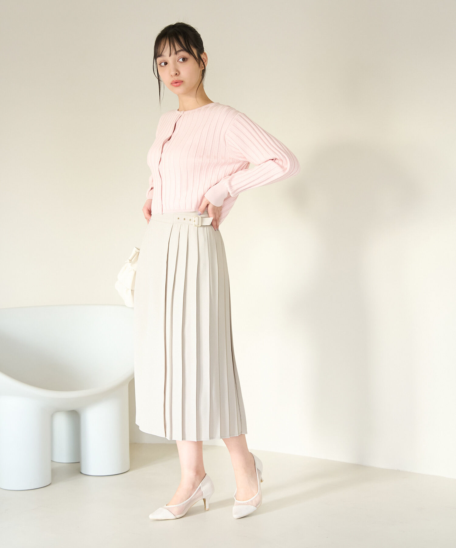 Rope&rsquo;Picnic「小柄さん向け/プリーツ切り替えスカート」|スカート|