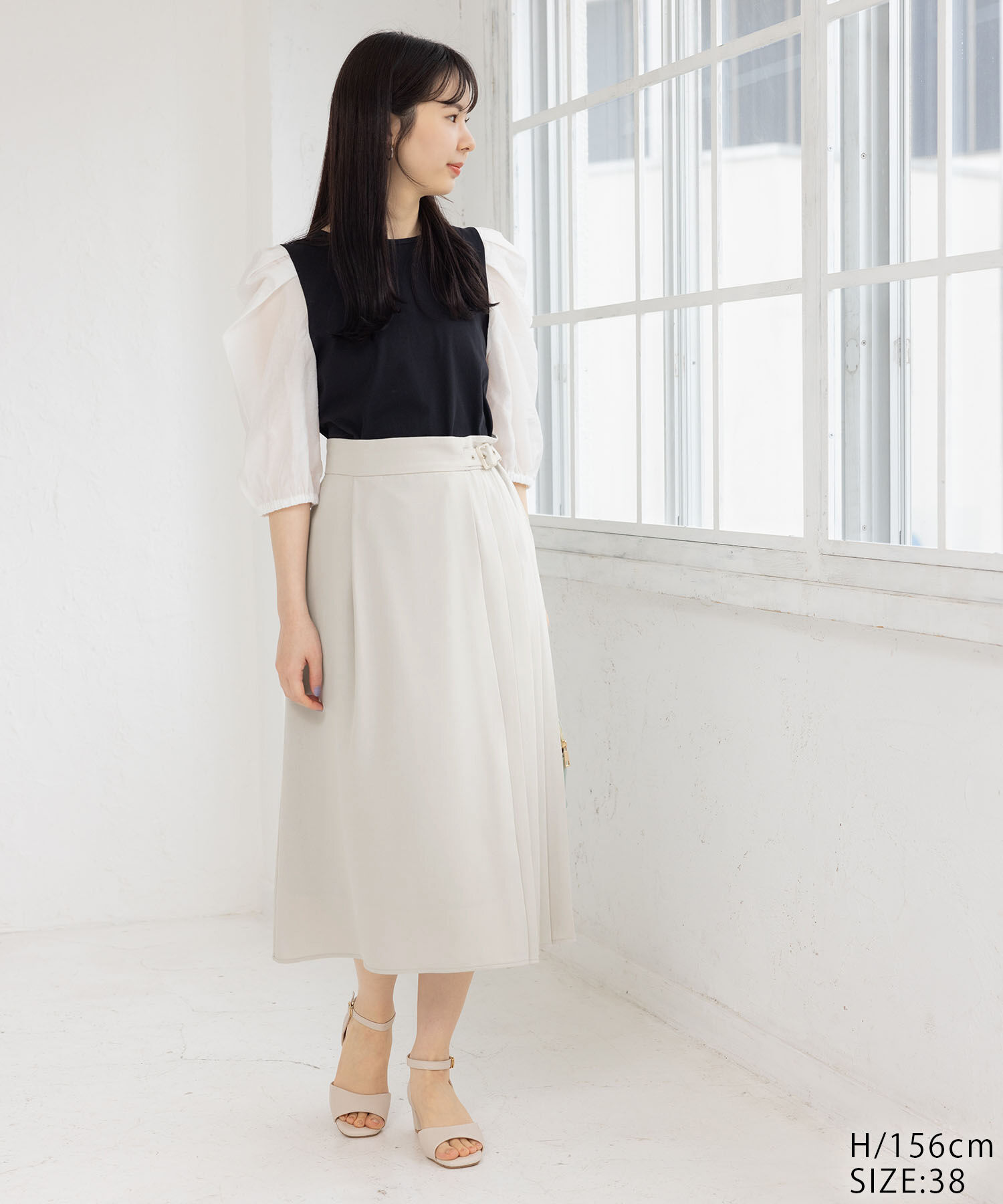 Rope&rsquo;Picnic「小柄さん向け/プリーツ切り替えスカート」|スカート|