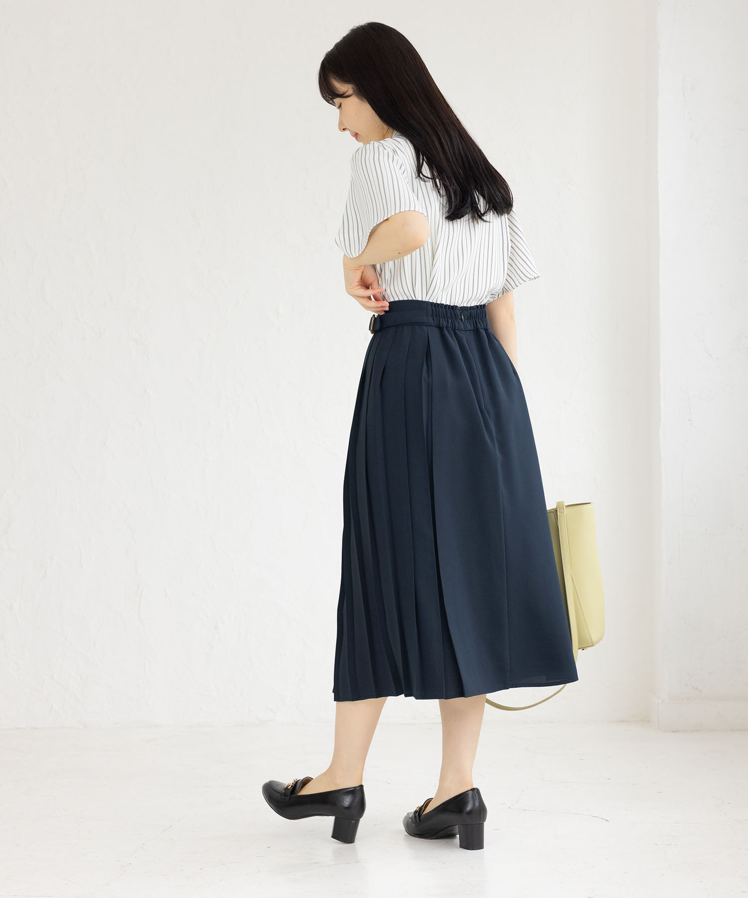Rope&rsquo;Picnic「小柄さん向け/プリーツ切り替えスカート」|スカート|