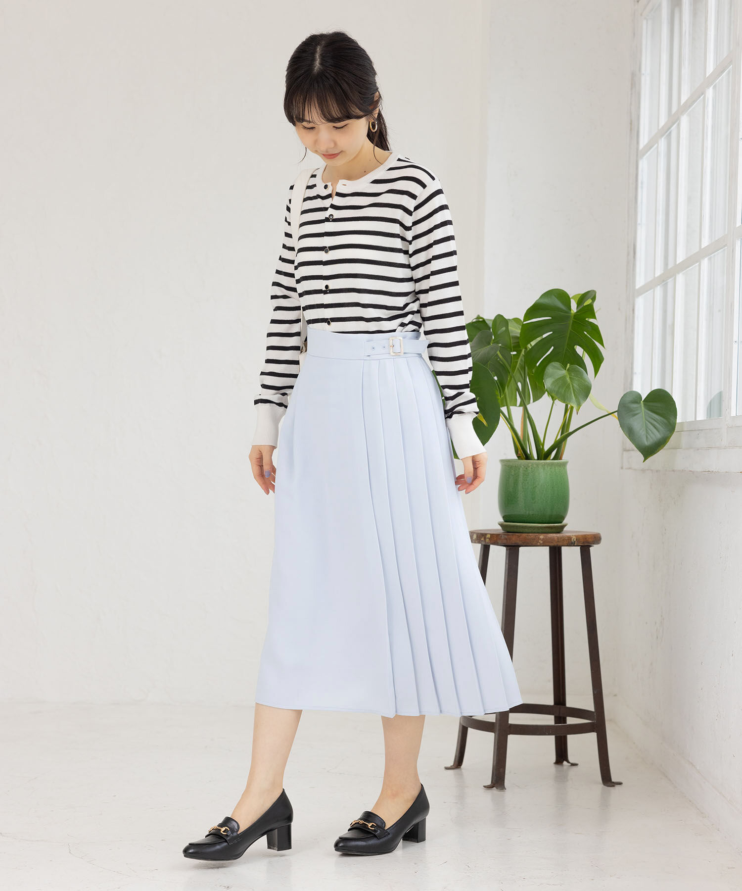 Rope&rsquo;Picnic「小柄さん向け/プリーツ切り替えスカート」|スカート|