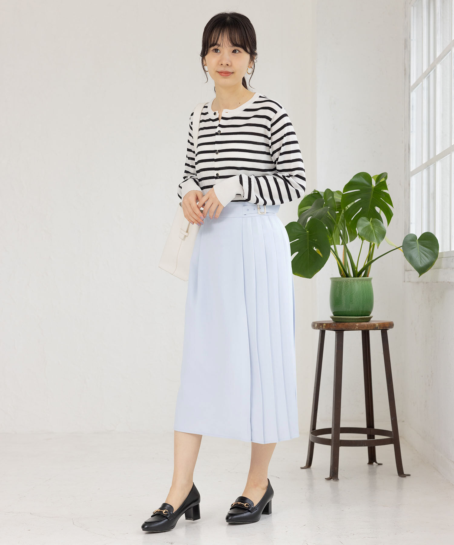 Rope&rsquo;Picnic「小柄さん向け/プリーツ切り替えスカート」|スカート|