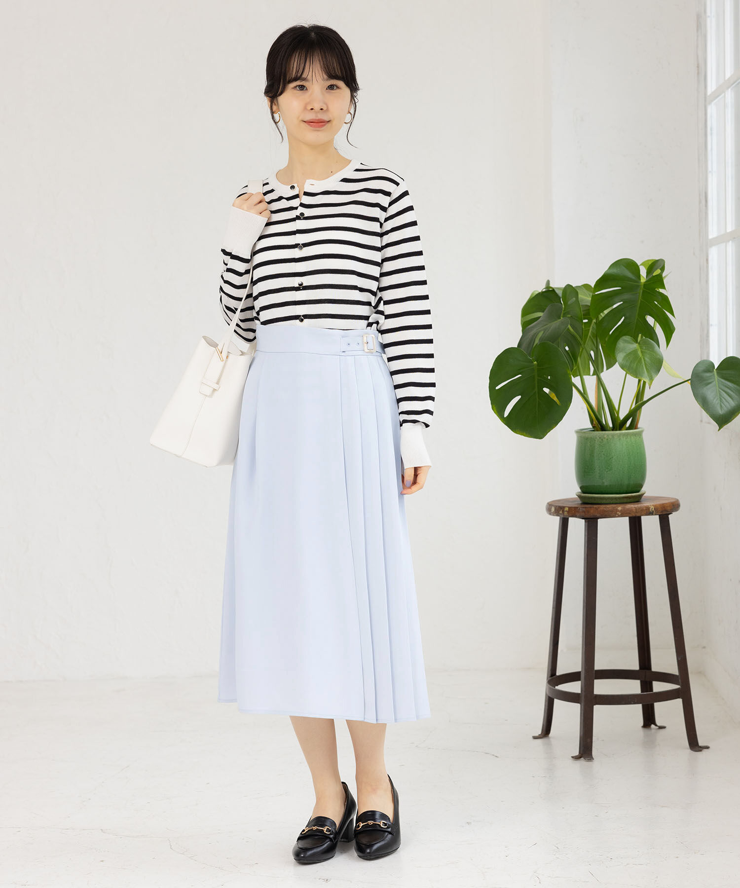 Rope&rsquo;Picnic「小柄さん向け/プリーツ切り替えスカート」|スカート|