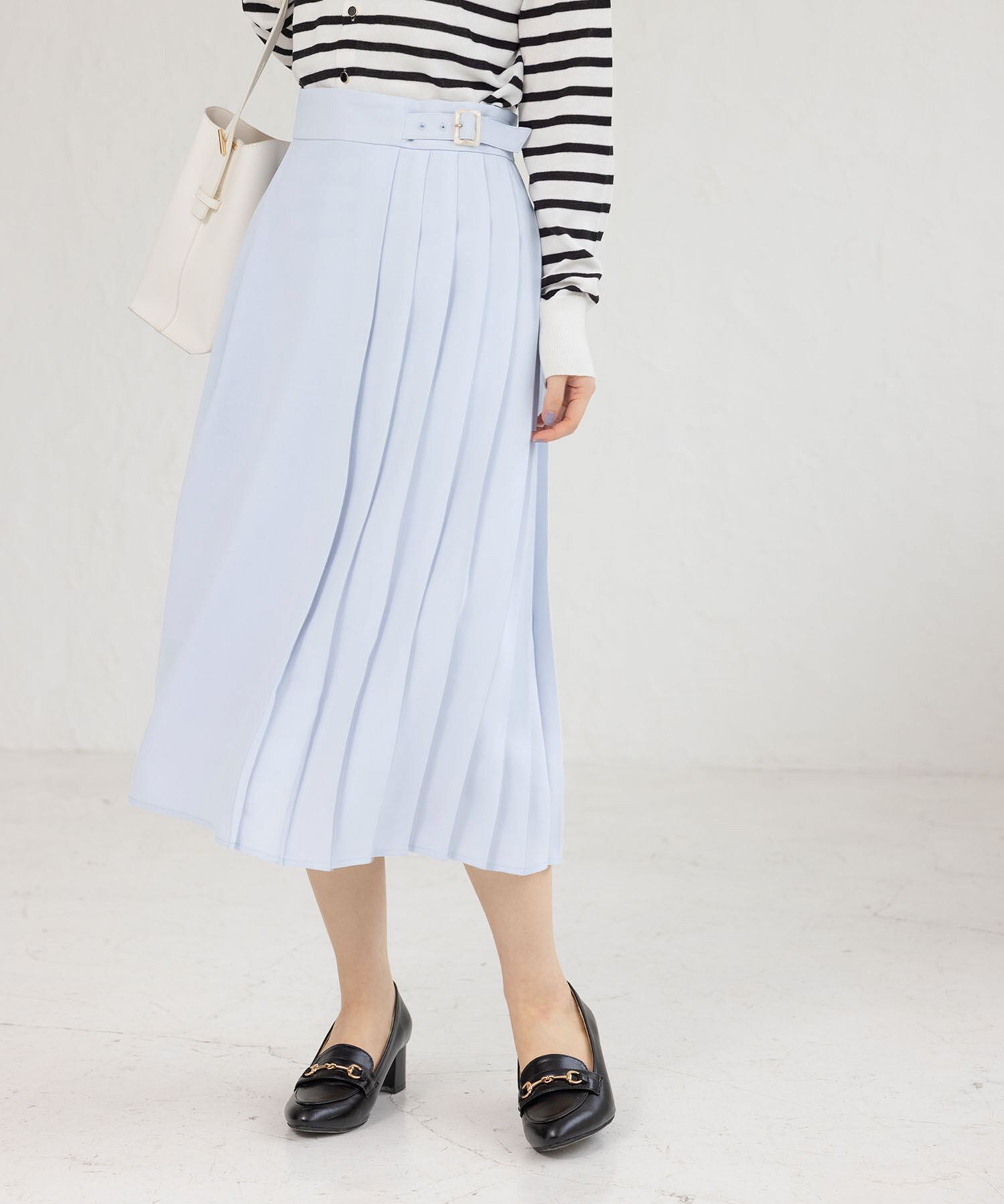 Rope&rsquo;Picnic「小柄さん向け/プリーツ切り替えスカート」|スカート|