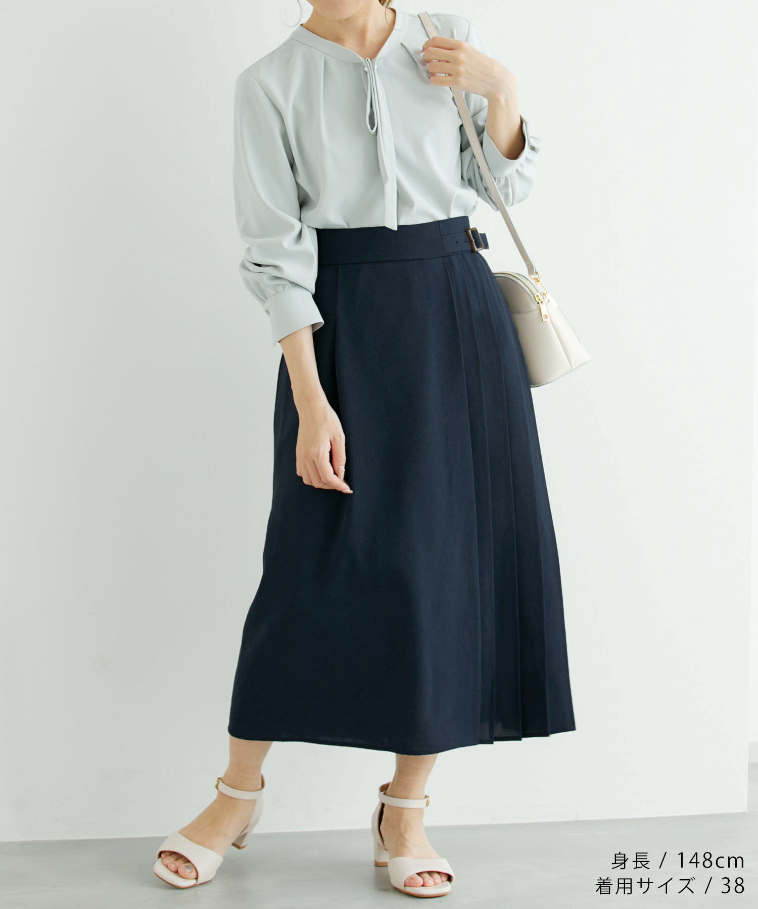 Rope&rsquo;Picnic「小柄さん向け/プリーツ切り替えスカート」|スカート|