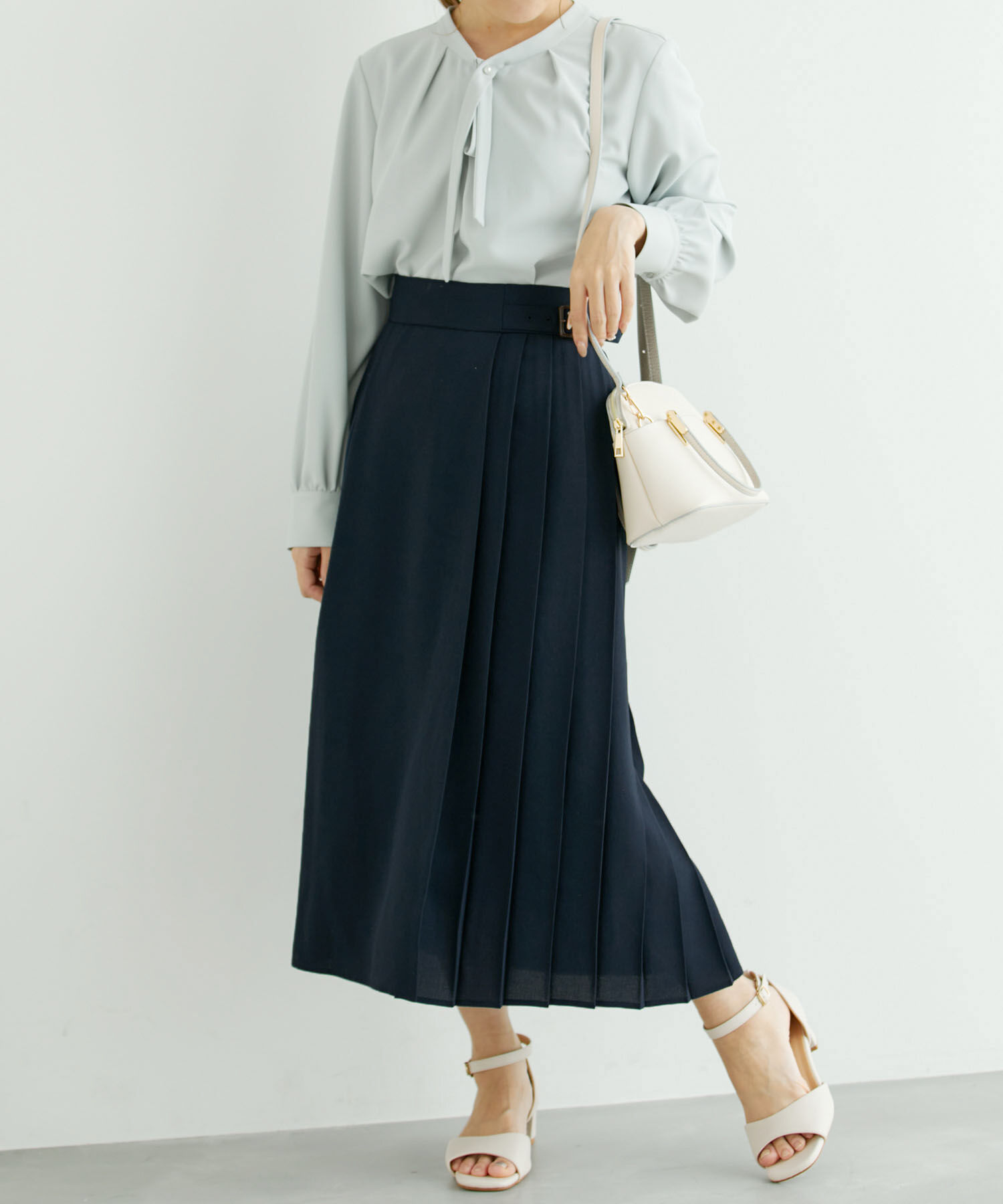 Rope&rsquo;Picnic「小柄さん向け/プリーツ切り替えスカート」|スカート|