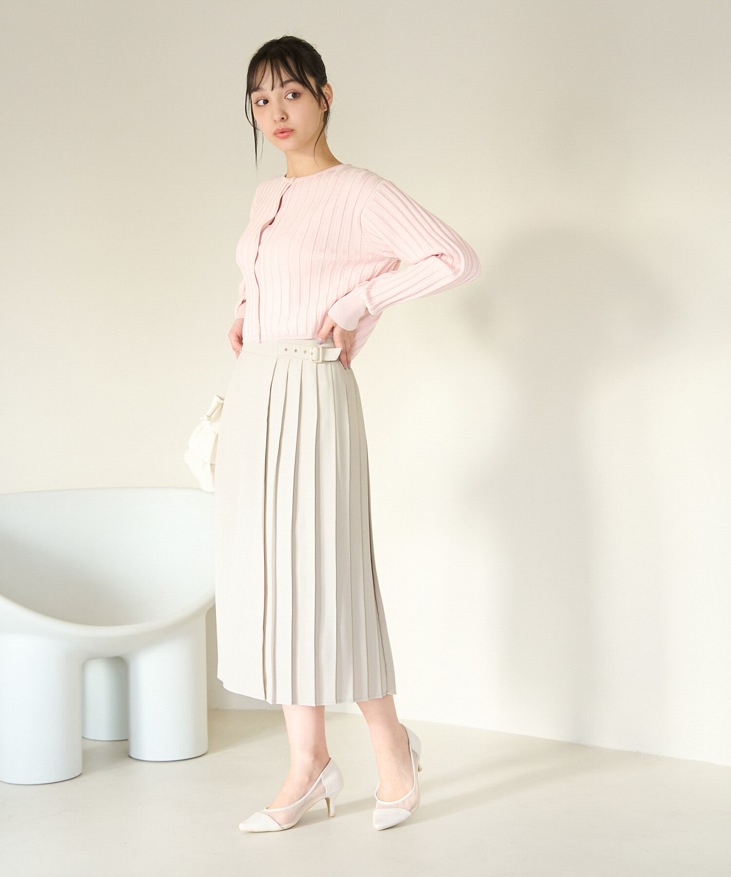 Rope&rsquo;Picnic「小柄さん向け/プリーツ切り替えスカート」|スカート|