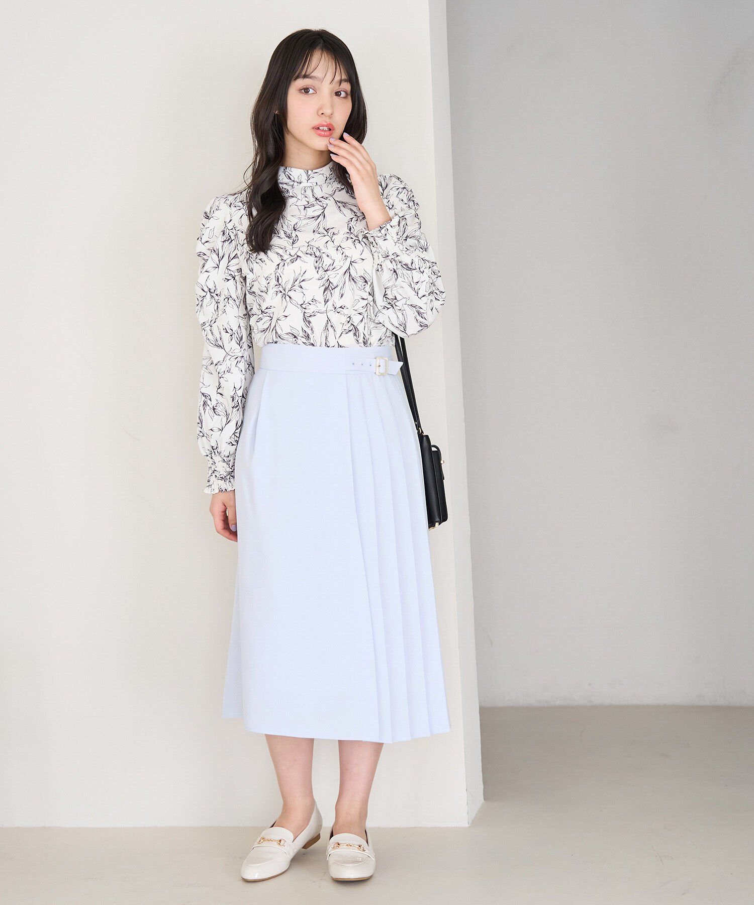 Rope&rsquo;Picnic「小柄さん向け/プリーツ切り替えスカート」|スカート|