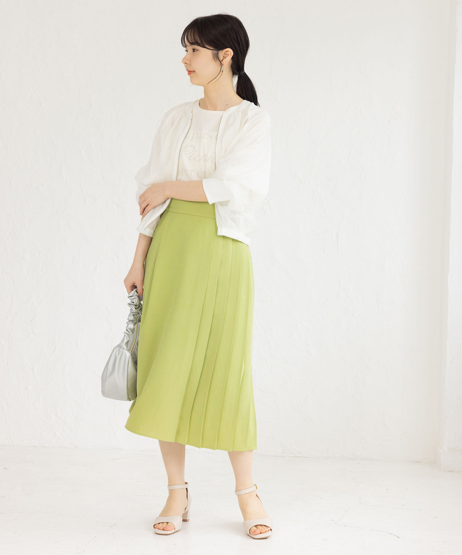 Rope&rsquo;Picnic「小柄さん向け/プリーツ切り替えスカート」|スカート|