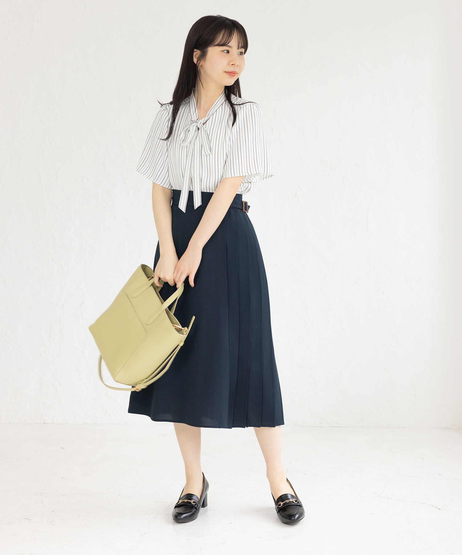 Rope&rsquo;Picnic「小柄さん向け/プリーツ切り替えスカート」|スカート|