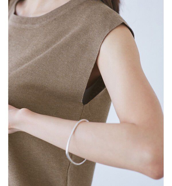 Rope&rsquo;Picnic「【洗濯機OK】LEVITAゼロスリーブサマーニットプルオーバー」|ニット・セーター|