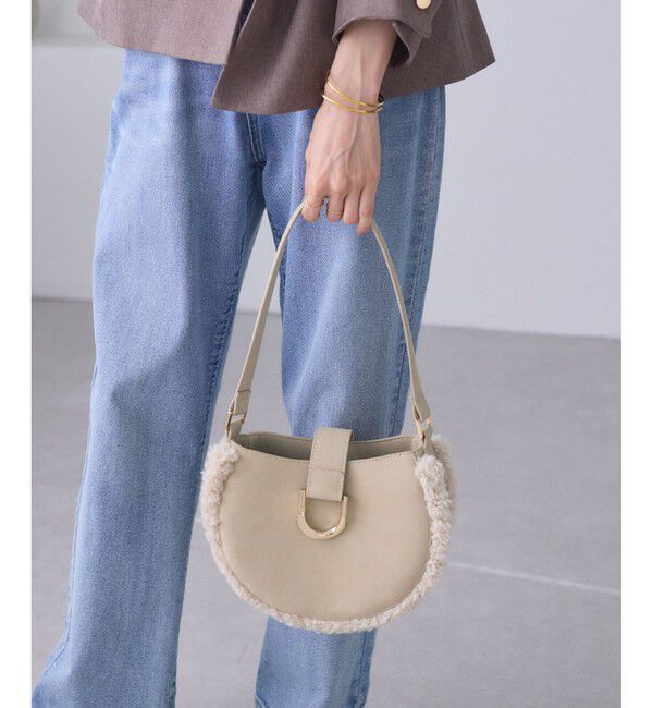 ROPE PICNIC PASSAGE「ムートンライクラウンドワンショルダーバッグ」|ショルダー・メッセンジャー|
