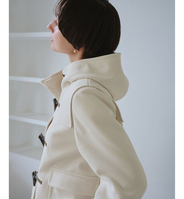 Rope&rsquo;Picnic「ジャージーメルトンシリーズ ファー付きショートダッフルコート/リンクコーデ」|ダッフルコート|