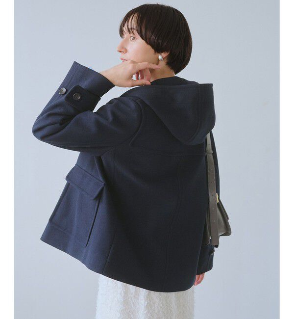 Rope&rsquo;Picnic「ジャージーメルトンシリーズ ファー付きショートダッフルコート/リンクコーデ」|ダッフルコート|
