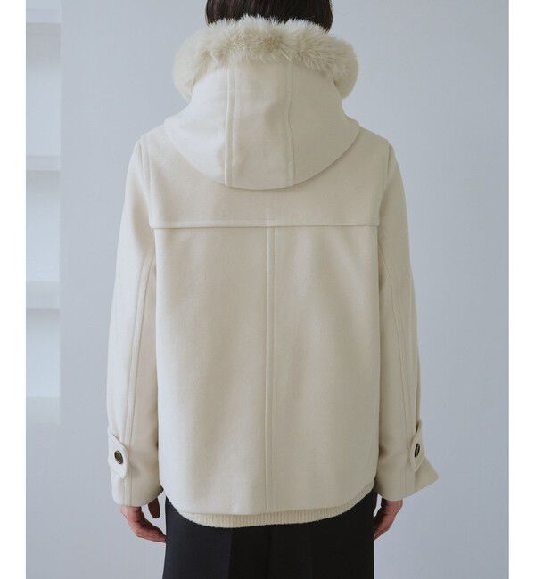 Rope&rsquo;Picnic「ジャージーメルトンシリーズ ファー付きショートダッフルコート/リンクコーデ」|ダッフルコート|