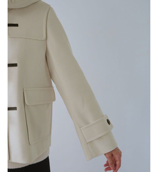 Rope&rsquo;Picnic「ジャージーメルトンシリーズ ファー付きショートダッフルコート/リンクコーデ」|ダッフルコート|