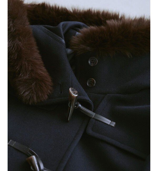 Rope&rsquo;Picnic「ジャージーメルトンシリーズ ファー付きショートダッフルコート/リンクコーデ」|ダッフルコート|