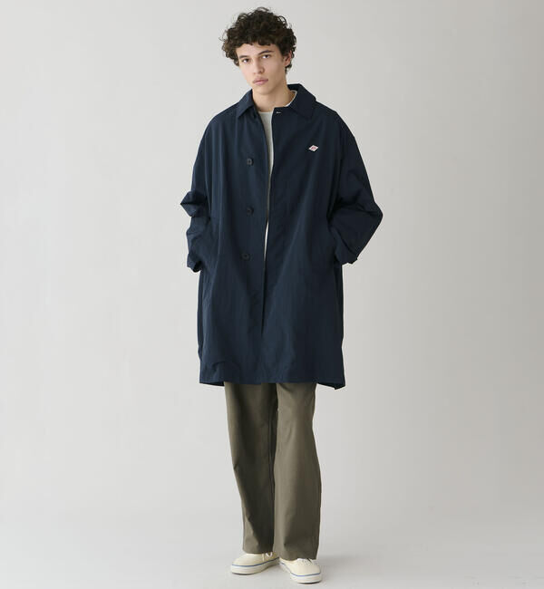DANTON「DANTON | ナイロンタッサー ステンカラーコート MEN」|ダッフルコート|