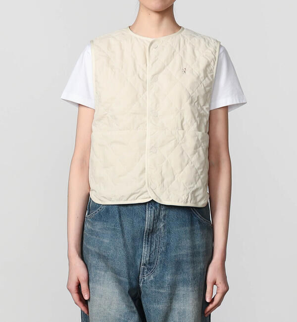 GYMPHLEX「Gymphlex | ナイロン キルティングショートベスト WOMEN」|その他|