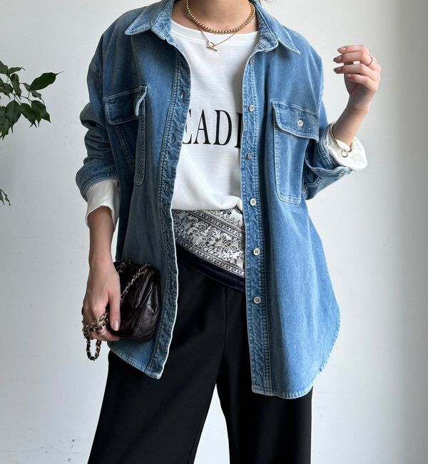  「別珍デニムシャツ」|シャツ・ブラウス|