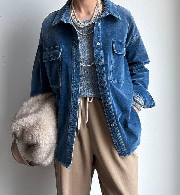  「別珍デニムシャツ」|シャツ・ブラウス|