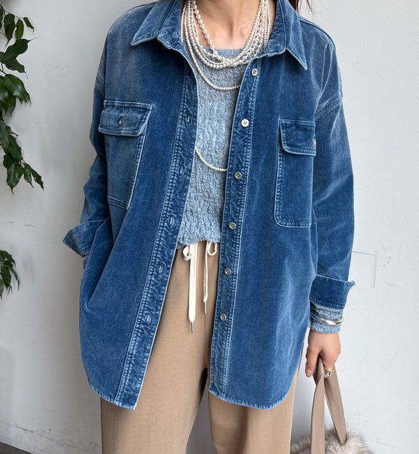  「別珍デニムシャツ」|シャツ・ブラウス|