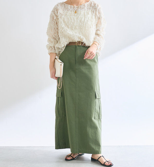  「【オケージョンにも◎】カットジャガードシアーブラウス」|シャツ・ブラウス|