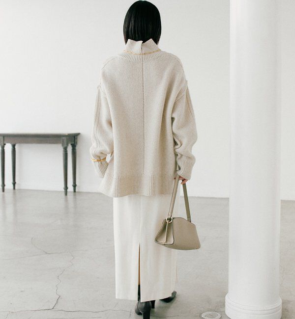  「【暖かく着れる】両面起毛ピンタックナロースカート」|スカート|