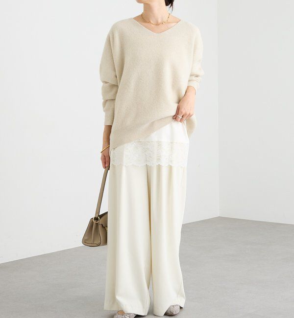  「【新色追加/鮮度抜群】レーストリムキャミソール」|シャツ・ブラウス|