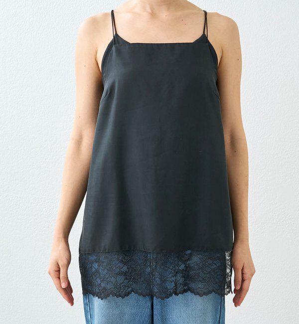  「【新色追加/鮮度抜群】レーストリムキャミソール」|シャツ・ブラウス|