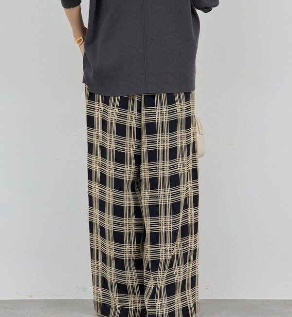  「ステッチチェックパンツ」|チノ|