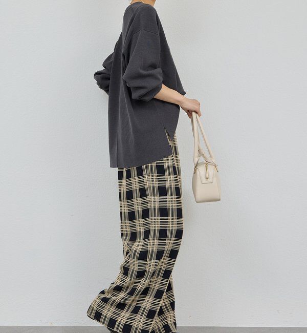  「ステッチチェックパンツ」|チノ|