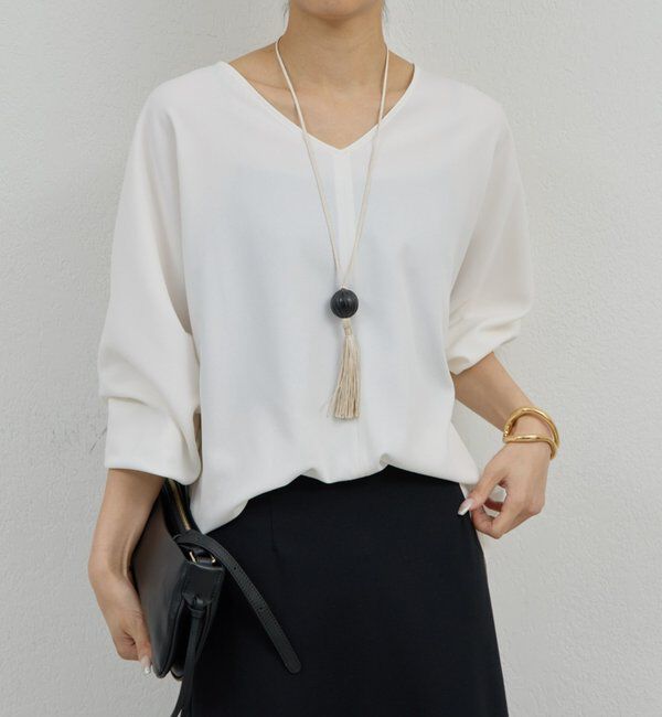  「Vネックプルオーバー」|シャツ・ブラウス|