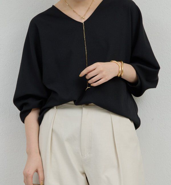 「Vネックプルオーバー」|シャツ・ブラウス|