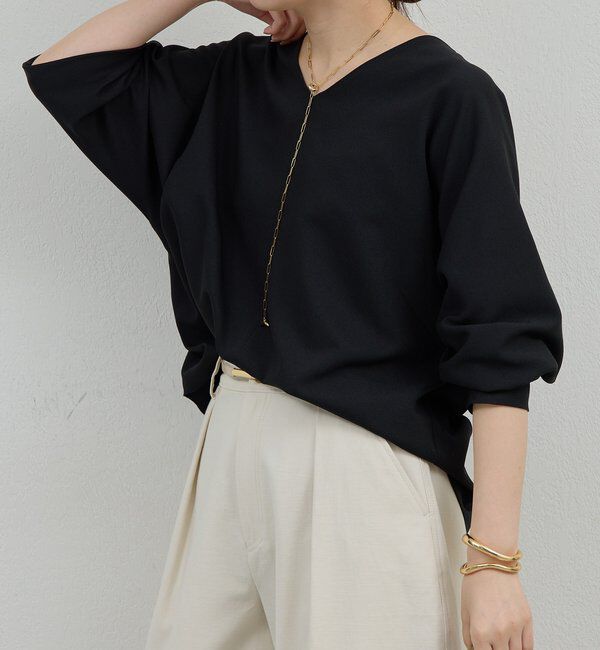  「Vネックプルオーバー」|シャツ・ブラウス|