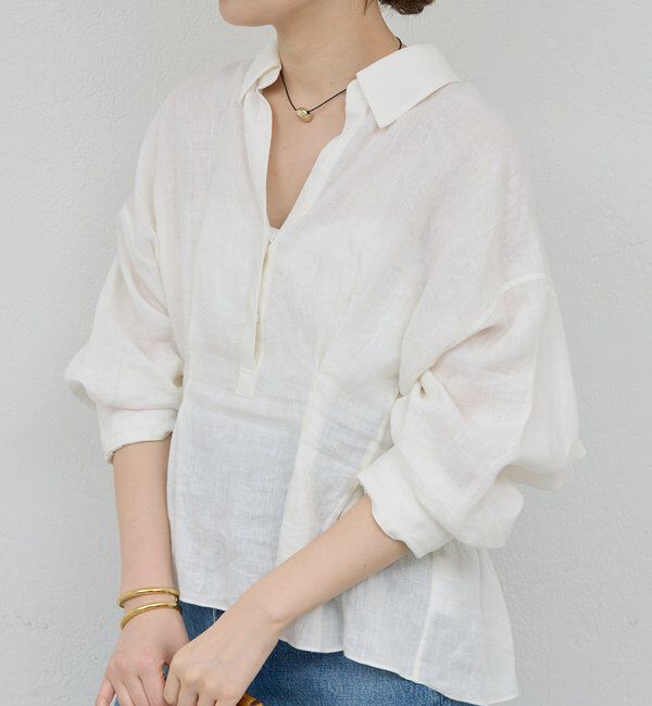  「【WEB限定】【大人気につきリバイバル】ウエストシェイプシャツ」|シャツ・ブラウス|ホワイト