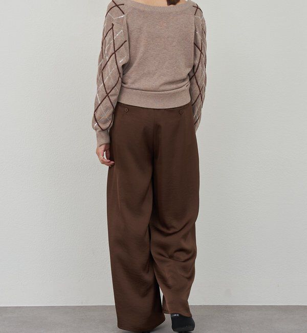  「アーガイルニットカーディガン」|カーディガン|