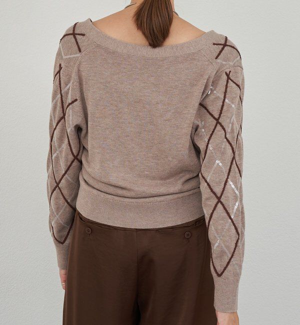  「アーガイルニットカーディガン」|カーディガン|