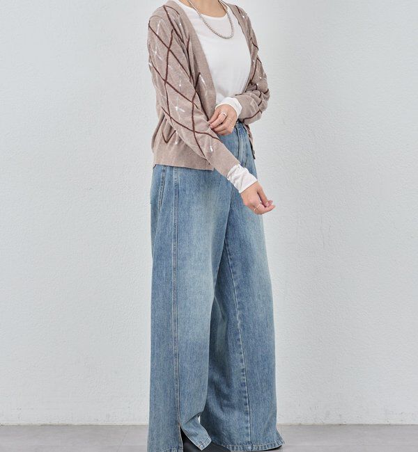  「アーガイルニットカーディガン」|カーディガン|