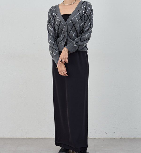  「アーガイルニットカーディガン」|カーディガン|