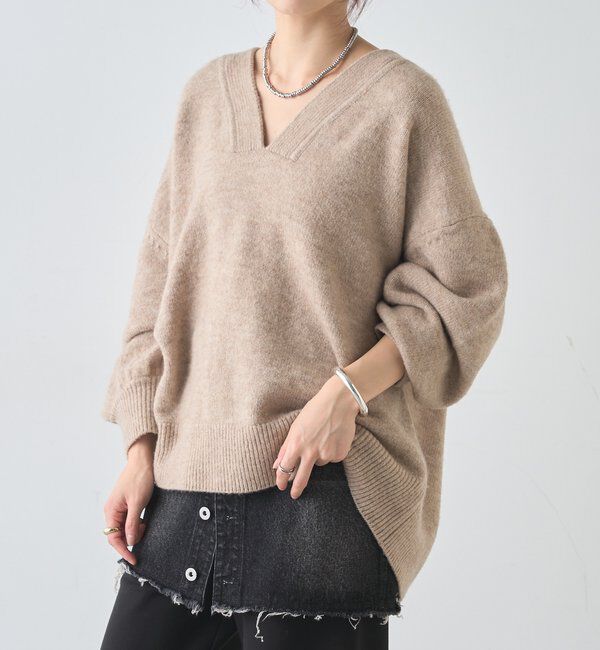  「【@kanako_ikiコラボカラー】【全骨格キレイ見え】ウェーブネックニット」|ニット・セーター|