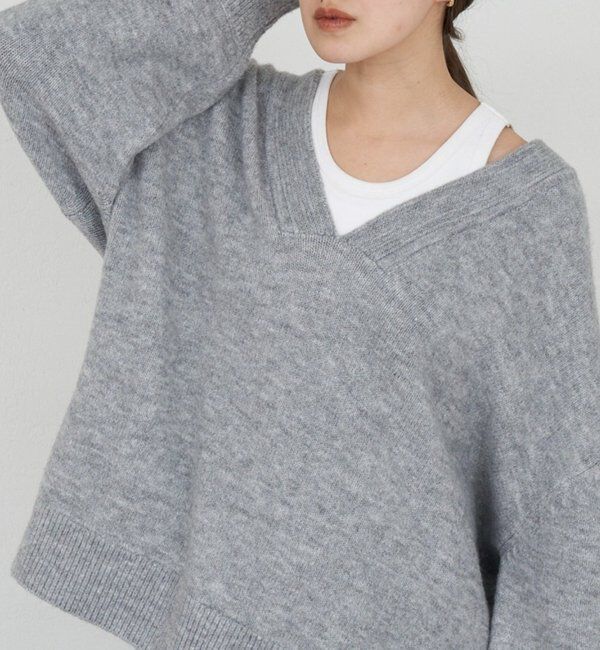  「【@kanako_ikiコラボカラー】【全骨格キレイ見え】ウェーブネックニット」|ニット・セーター|