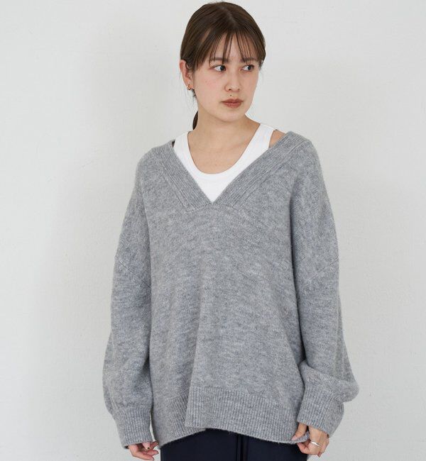  「【@kanako_ikiコラボカラー】【全骨格キレイ見え】ウェーブネックニット」|ニット・セーター|