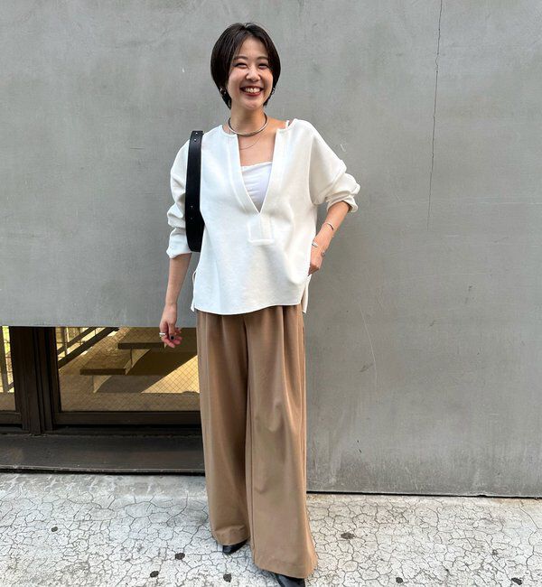  「【インフルエンサー＠tsuru00コラボ】3タックスラックスパンツ」|チノ|