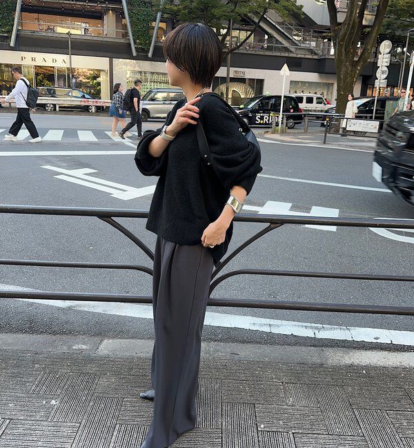  「【インフルエンサー＠tsuru00コラボ】3タックスラックスパンツ」|チノ|