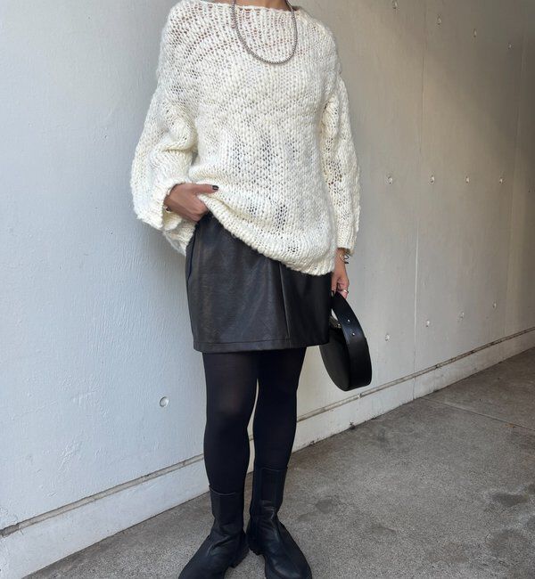  「レザーミニスカート」|スカート|